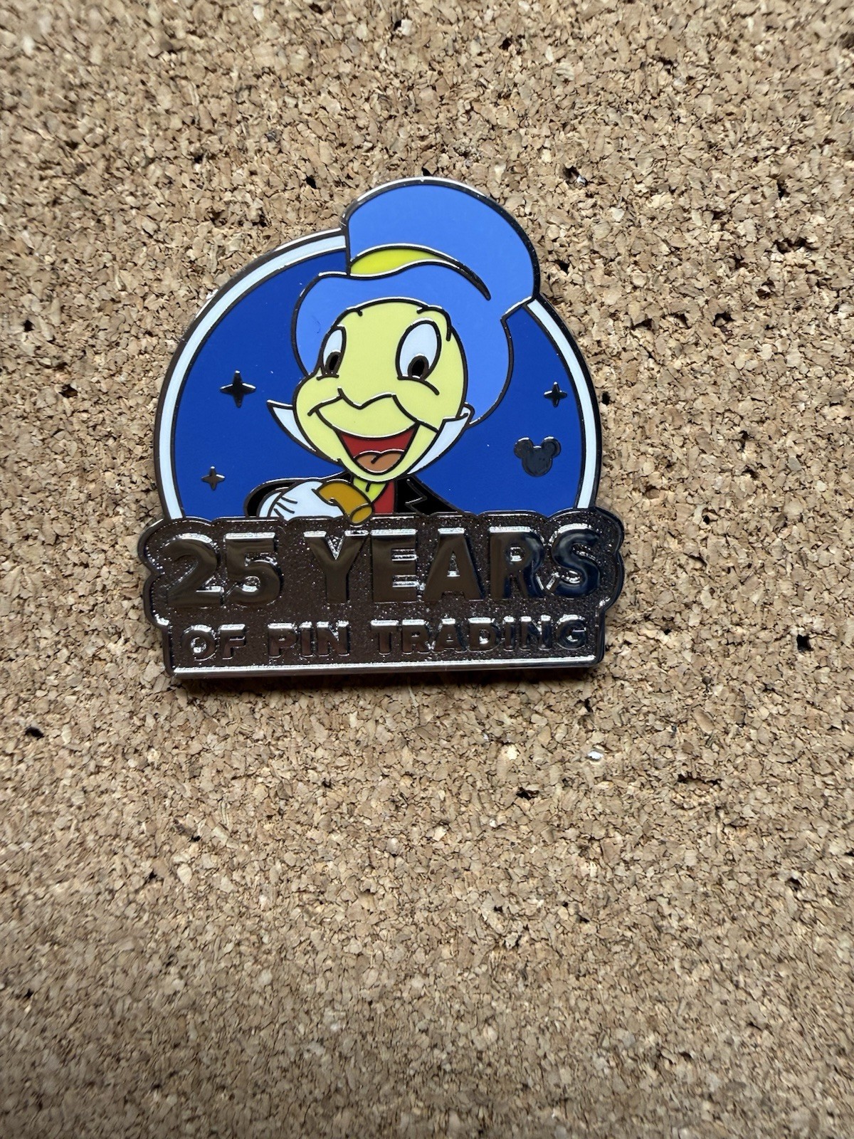 Disneyland Hidden Disney Mickey 25 Years Pin Trading Jiminy Cricket Pin 2025 Pin