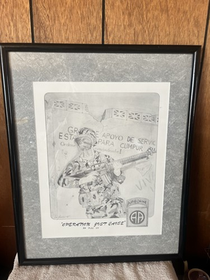 #ad Vintage Operation Just Cause Framed Print $80.00