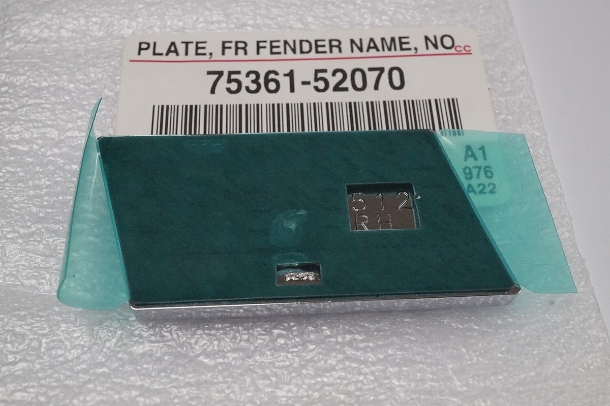 7536152070 Genuine Toyota PLATE FR FENDER 75361-52070 OEM for sale