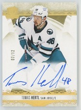 2022-23 UD The Cup Gold Spectrum Foil Tomas Hertl Auto 07/12 #37