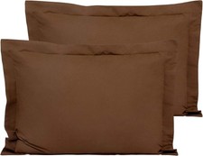 Microfiber Standard Pillow Shams Set of 2 Fade Wrinkle Shrinkage Resistant New