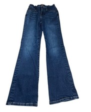 Madewell Mid Rise Kick Out Jeans Womens Size 25 Blue Denim Distressed Read 