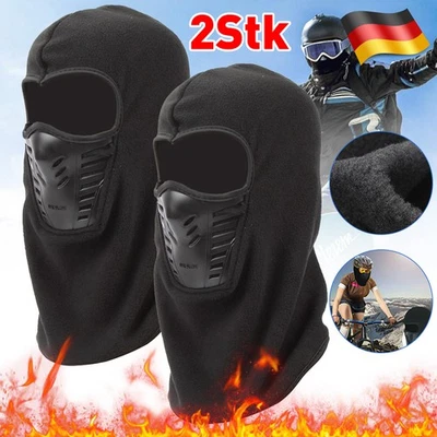 MARKENLOS 2Stk Winter Sturmhaube Motorrad Gesichtshaube Balaclava Maske Winddicht Skimaske