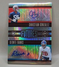 2023 Panini Legacy Futures Ink Christian Gonzalez,Deonte Banks Silver 90/100 RC