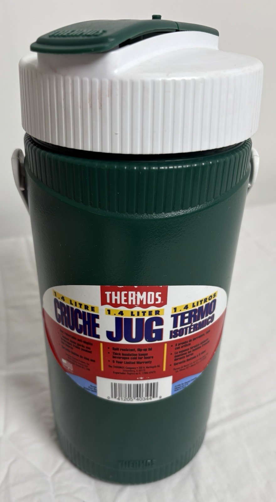 1.4 Liter Jug 1996, Hunter Green Carrying With Handle & Flip Lid