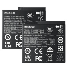 2 PCS Insta360 Ace Pro 2 Batteries 1800 mAh PD Fast Charge 47min Full