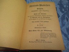 Antik Buch  :  Rheinlands Wunderhorn , RHEIN - Sagen / Geschichten / Legenden 