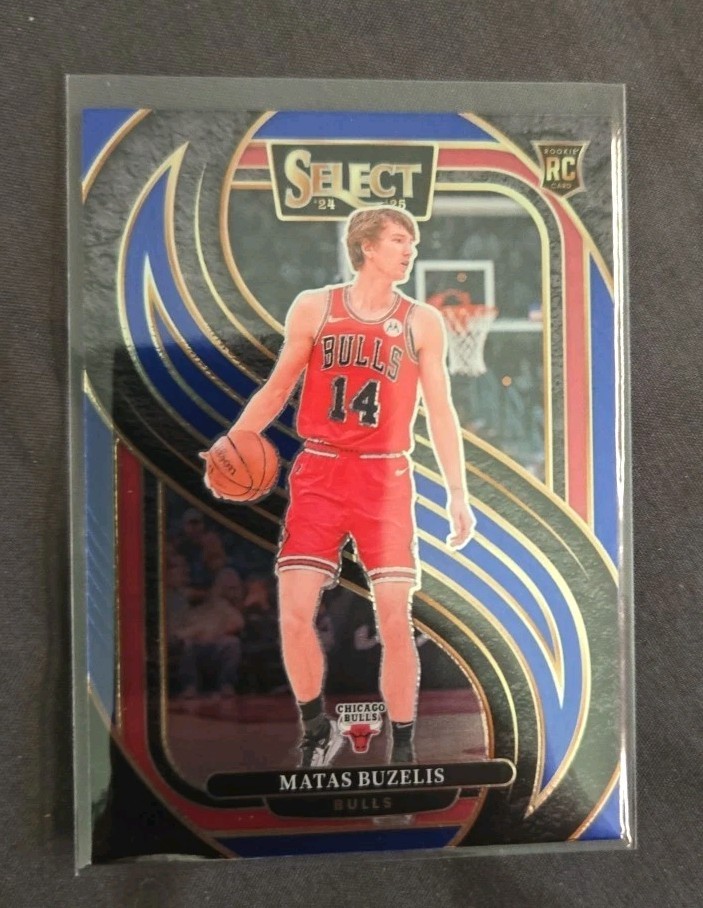 2024-25 Panini Select - Premier Level Matas Buzelis #166 Blue Prizm (RC)