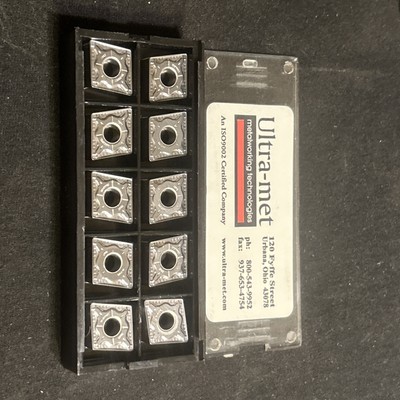 Qty. 10, ULTRA-MET CNMG432-SA ZS18, CNMG120408-SA Carbide Turning Insert ISO P,K