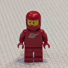 Vintage Lego Classic Space Red Spaceman Astronaut Minifigure only sp005 1985