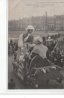 Chalon-sur-Saône - Karneval 1913 - La Vie Chère - sehr guter Zustand