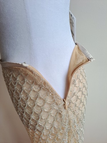 NEW Zara Beaded Sequin Midi Skirt Cream Tan Color Size S - Picture 11 of 21