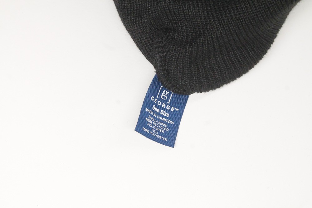 Basic black winter cuff cap extra insulation and … - image 4