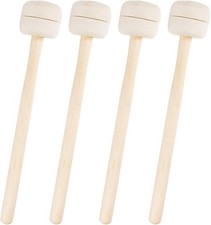 YOUEON 2 Pairs Drum Mallets Felt, 13.4 Inch Long Wool Felt Stick with...