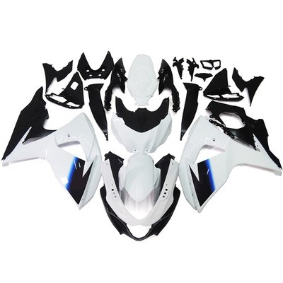 Bodywork Fairing Kit For Kawasaki Ninja ZX6R 2005 2006 ABS Fairings White Black