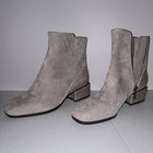 Donald Pliner Women’s Gray Suede Ankle Booties US 6 M Zip Pointed Toe — photo 1