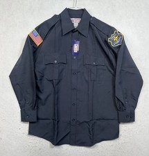 National Patrol Shirt Security Button Up Long Sleeve Size 16-16.5 / 34-35