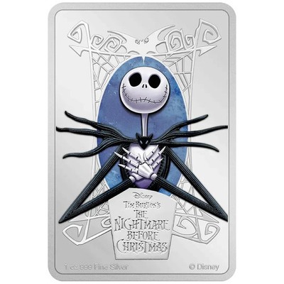 Silbermünze The Nightmare before Christmas  Jack Skellington  2024 - 1 Oz PP