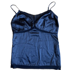 Forever 21 Y2K Satin Mesh Bustier Corset Cami Top Womens Size M