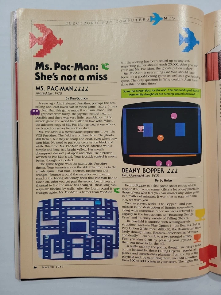 March 1983 ELECTRONIC FUN with COMPUTER & GAMES Magazine VTG 80s Video Games  - Image 4 of 4