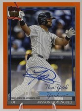 2026 Topps Series 1  Orange /25 Auto Jasson Dominguez New York Yankees #91A-JD