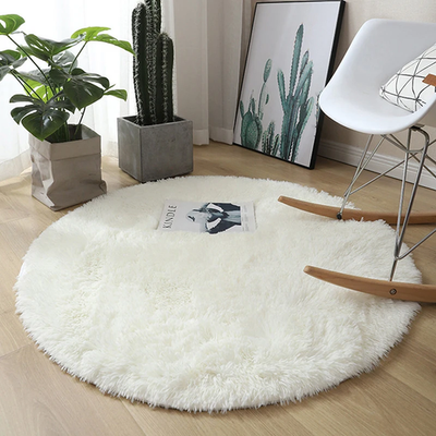 #ad #ad Shaggy Circle Rug Plush Round Carpet Soft Fluffy Mat for Bedroom Living Room $7.99