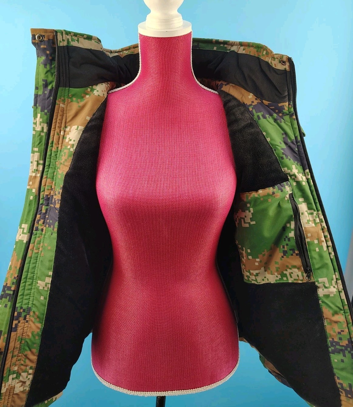 Camel Crown Women's Ski Jacket Camouflage With Removable Hood Winter Coat M