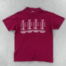Vtg Hanes Beefy-T Mens L Pink Single Stitch USA Made 1984 Southwest Graphic Tee