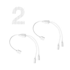 2pcs 4 Pin LED Splitter Cable RGB LED Strip Splitter 2 Way Splitter 1 to 2 St...