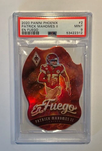 2020 Panini Phoenix PATRICK MAHOMES EN FUEGO SSP #2 KC Chiefs PSA MINT 9 POP 20