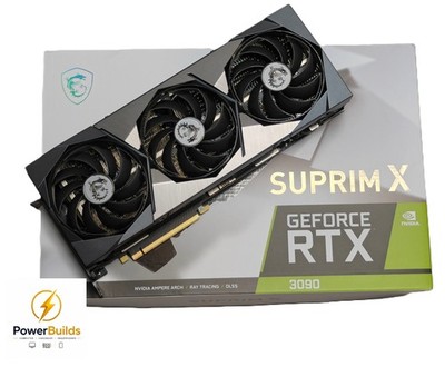 MSI GeForce RTX 3090 Suprim X 24G, 24GB GDDR6X Grafikkarte GPU - guter Zustand