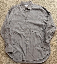 Men  s Charles Tyrwhitt Multicolor Check Dress Shirt Size 17/36