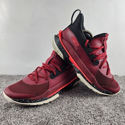 Under Armour Triple Red Stephen Curry Basketball Shoes US Size M9.5 / W11