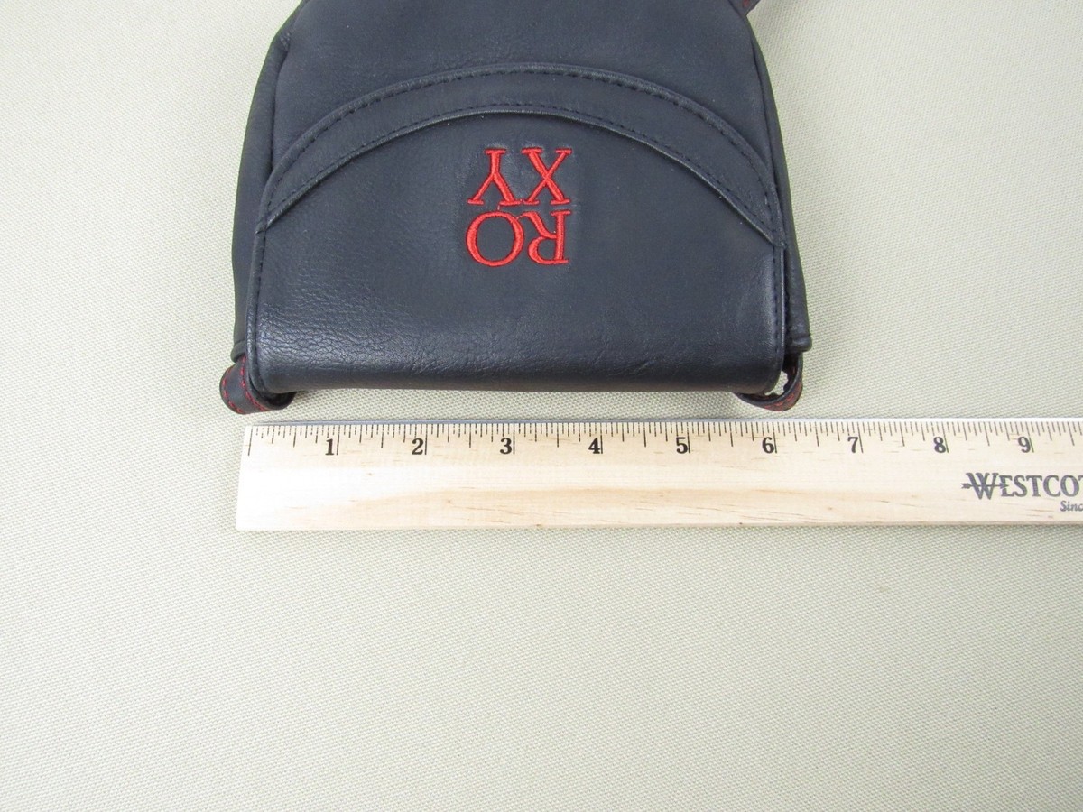 Roxy Vintage Y2K Small Shoulder Bag Purse Faux Black Leather