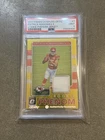 2017 DONRUSS OPTIC ROOKIE PHENOM PLAYER-WORN PATCH PATRICK MAHOMES PSA 9 SLAB 🔥