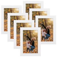 Exyglo 7Er Set Bilderrahmen 10X15 Cm, Weiß Fotorahmen Collage FüR 15X10 Cm