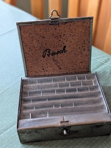 Antique Dental Burs Revolving in Metal Case Busch