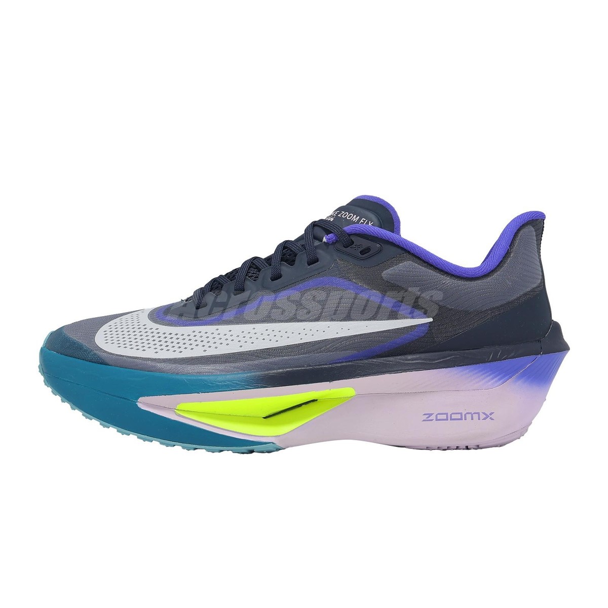 Nike Zoom Fly 6 Obsidian White Persian Purple Men Road Running
