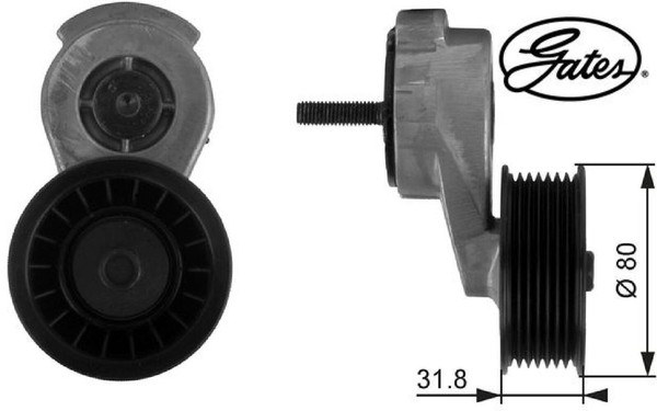 Gates T38116 Spannrolle FüR Keilrippenriemen Spannrolle FüR Keilriemen-image
