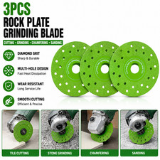 3PCS Rock Plate Flat Grinding Blade Tile Chamfering Cutting Sanding Blade Tool