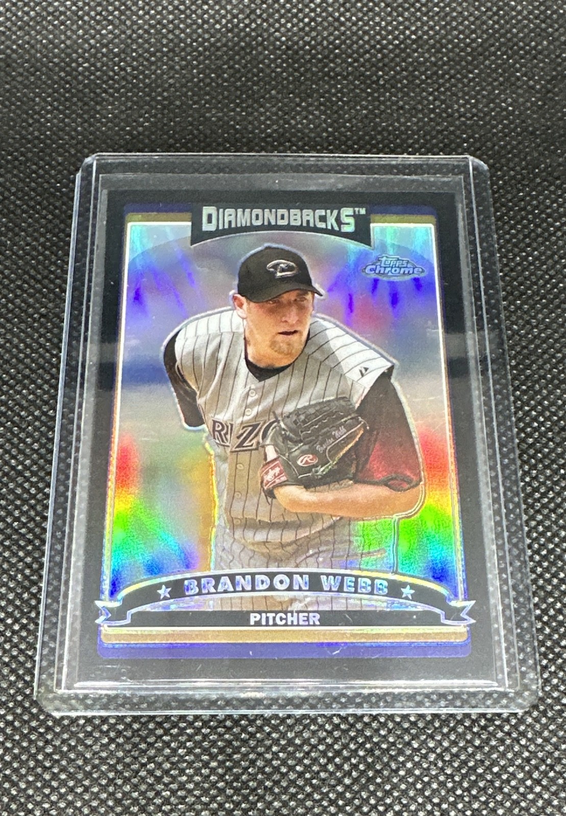 2006 Topps Chrome - Brandon Webb #209 Black Refractor #310/549