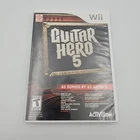 Guitar Hero 5 (Nintendo Wii, 2009) Complete CIB w/ Manual