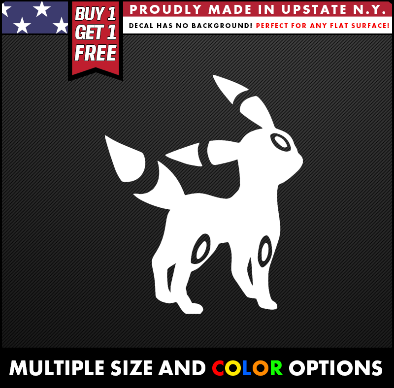 POKEMON UMBREON Vinyl Decal Sticker BUY 1 GET 1 FREE Cool Oracal Perfect for car