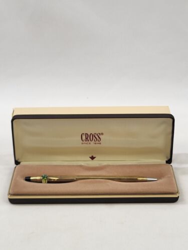 Cross Classic Ballpoint Pen 4502 Vintage Slim Design Blue Ink Working Boxed - Picture 8 of 12