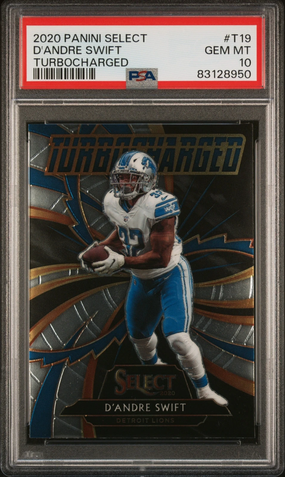 D'Andre Swift Panini Select Turbocharged #T19 Base