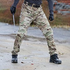 Mens Waterproof Hiking Tactical Trousers Outdoor Fishing Walking Combat Pants