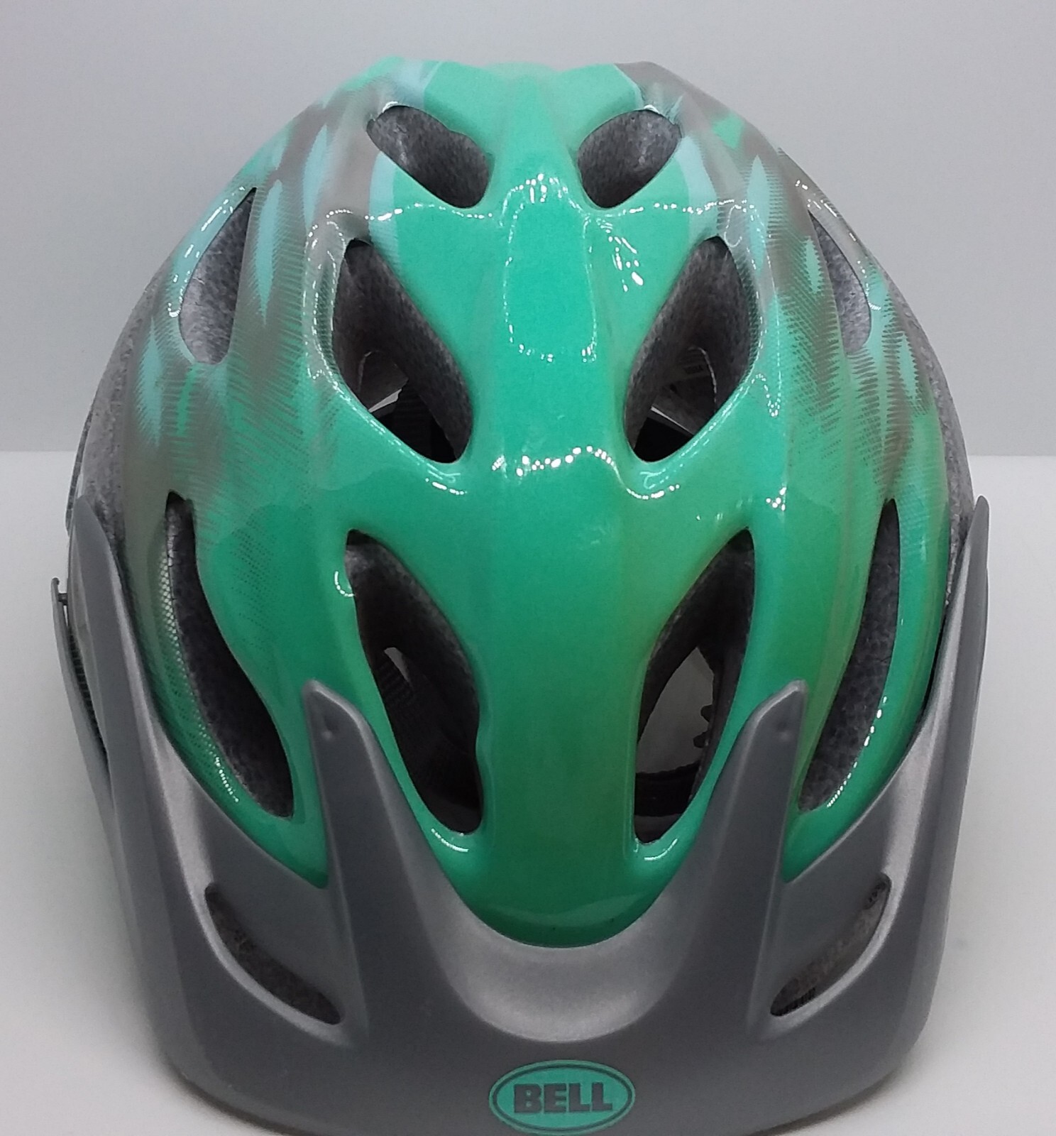 Bell Cycling Helmet Green And Silver Youth And Small Adult eBay