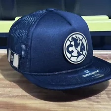 Club America Football Hat Aguilas del America soccer  Black Foam Trucker Hat