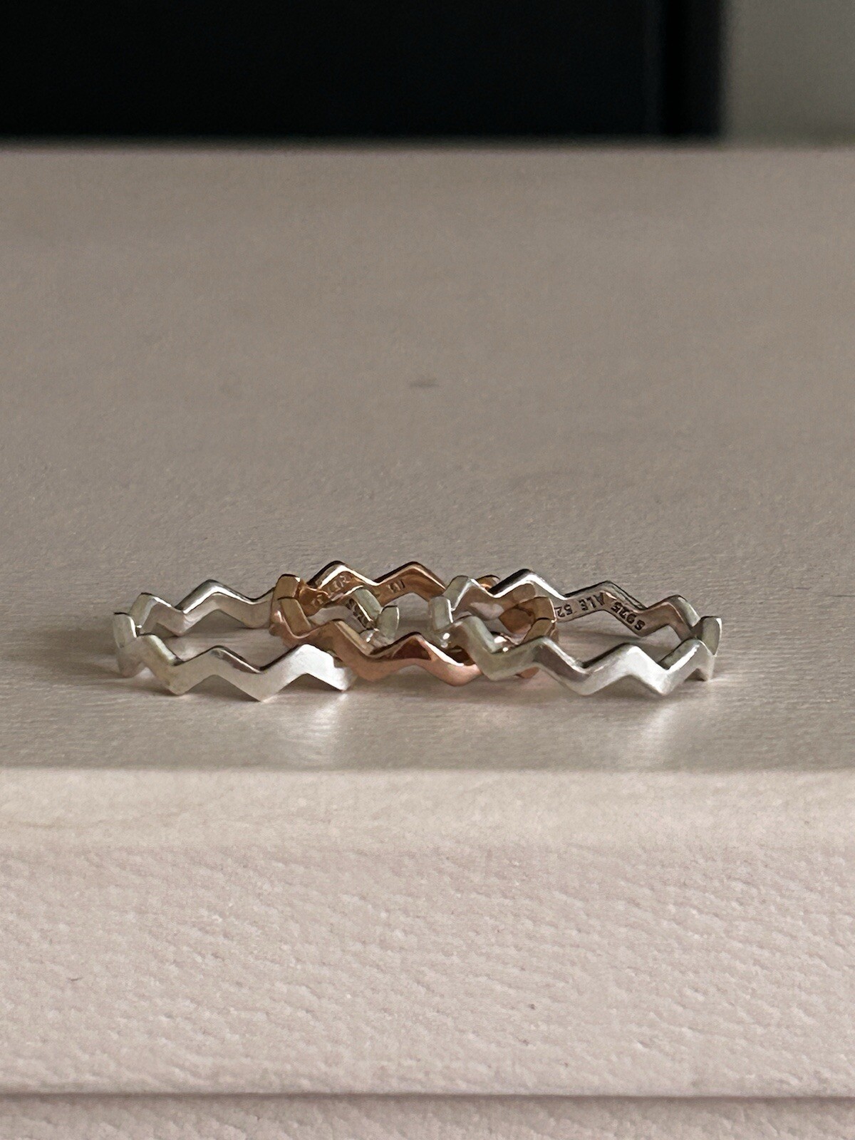 Authentic Pandora 🌟 Stackable Zigzag Ring 🌟 Siz… - image 8