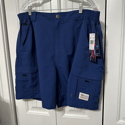 Bimini Bay Outfitters Shorts Fishing Men's Blue 42 with BloodGuard NEW 